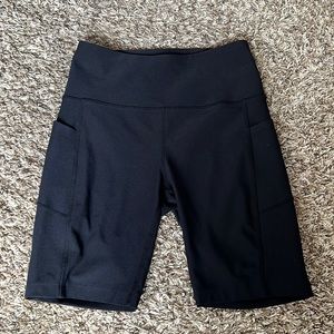 NWOT MPG Black Biker Shorts w/ Pockets